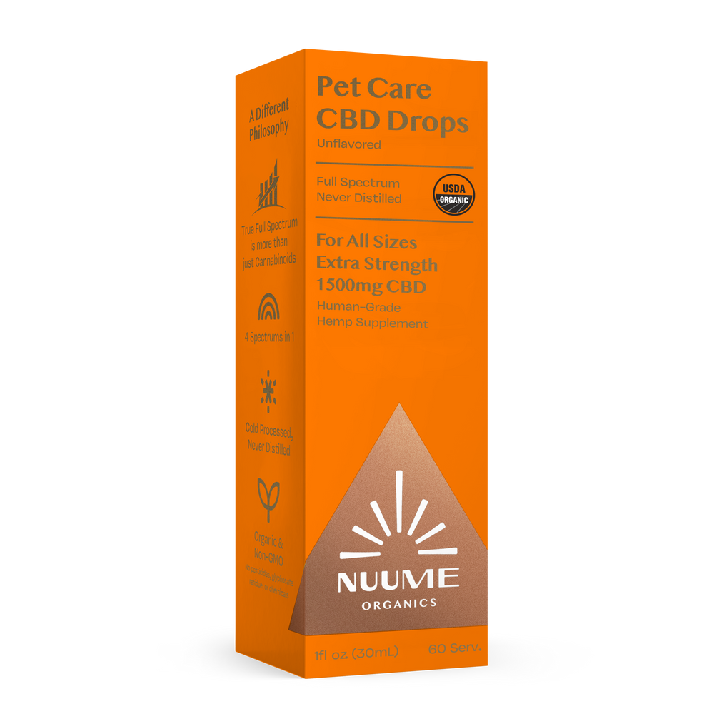 Organic CBD Pet Care Drops 1,500mg Extra Strength